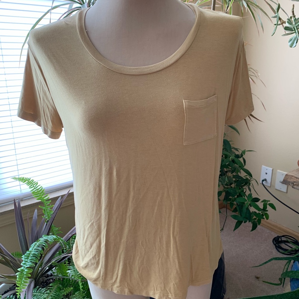 Mustard yellow rayon target shirt